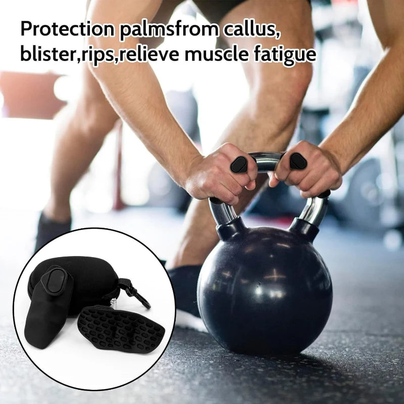 Adult Silicone Anti-Slip Dumbbell Grip for Fitness And Weightlifting Palm Protection Strength Training Hand Grips